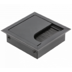 Passacavi Quadrato con Aletta cm.80x80 Foro 76 mm. Nero Opaco | GTV