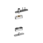 Cerniera Pivot Nascosto 360°per Legno Inox AISI 304 Satinato Portata kg.100  JNF