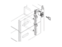 Serratura per Cassetti Chiusura Multipla Us15 mm.16x32  Meroni - immagine 2