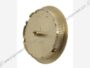 Maniglia Incasso Tonda Porta Libro modello 530 d.57/48 con Anello a Ciondolo LV-Ottone Lucido | Reguitti - immagine 2