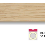 BORDO LAMINATO PREINCOLLATO SPESSORE 0,40 ROVERE SBIANCATO 6960 IN BLISTER DA mt.10 VARIE ALTEZZE  BRICOMM