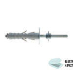SB 9/5 Tassello Nylon Espansione a Vite in Blister da pz.4 Filettato MA4x35 | Fischer