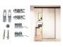 Sistema Porta Legno Gemini Eco 03F Piastra Frontale Senza Deceleratori Portata Kg.140  Sliding - immagine 2