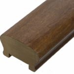 CORRIMANO PER SCALE LEGNO 65x40 FRESATA mm.32 cm.300 VARIE FINITURE