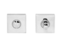 NOTTOLINO WC Q6 ROSETTA QUADRA DA 50x50x10 mm. CROMO prodotto da ADF