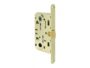 Serratura Patent Mediana Evolution Meccanica WC Bordo Tondo Frontale 18x196 Interasse 96 Entrata 60 mm. AOV-Ottonato | AGB - immagine 2