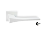 Maniglia Malibu Rosetta Quadra D.50x50x9h Bocchetta Foro Chiave varie finiture | Comit - immagine 3