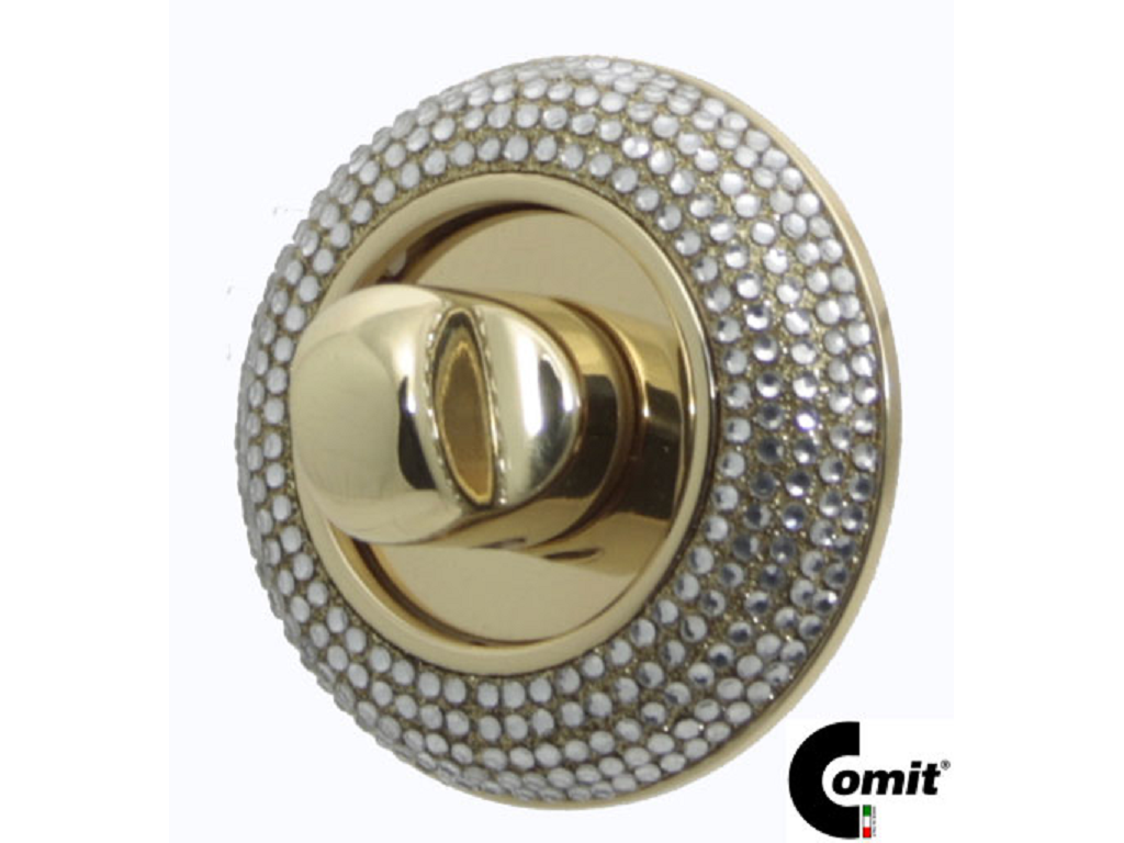 citnwco01olvcc.png Nottolino Wc Q6 Rosetta Tonda Crystal D.55x13 2B / SB1 Swarovski varie finiture | Comit - immagine 1