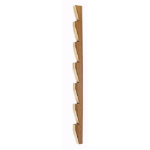 Scaletta per Mensole in Legno Ayous da mm.20x12  Asta da 3 Metri