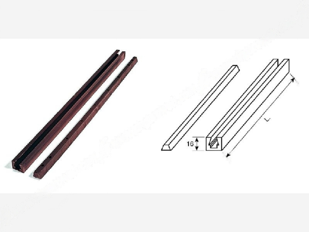cof050076e30042c.png Guida Stick Nylon a Coda di Rondine H20 cm.30 Marrone - immagine 1
