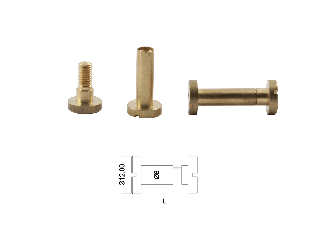 colvc250.png VITE CANNOCCHIALE COMPLETA OTTONE GREZZO d.6 MA5 VARIE LUNGHEZZE prodotto da OFFICINE COLOMBO - immagine 1