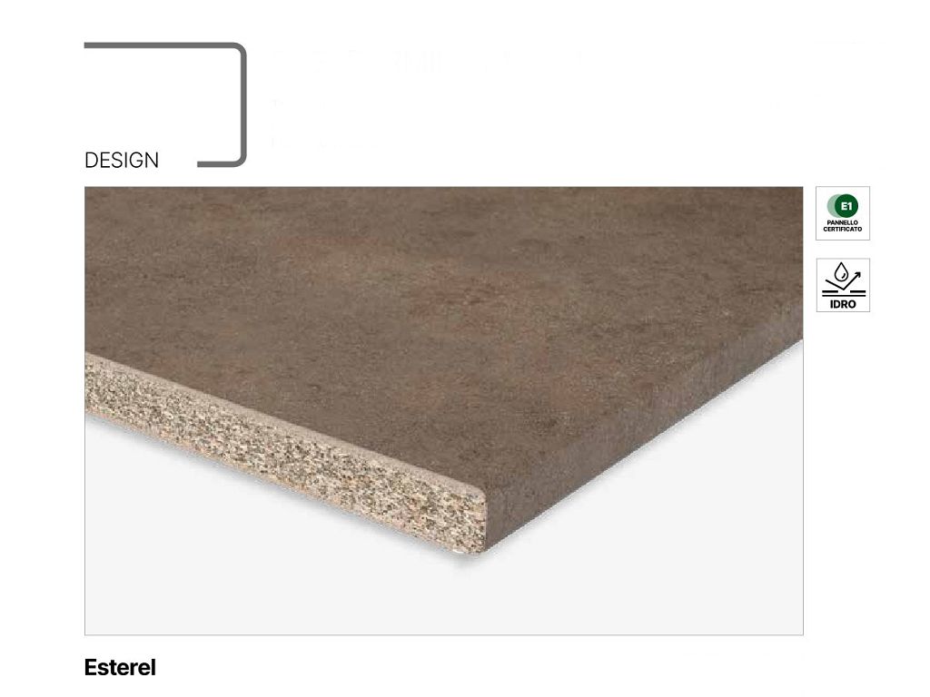 decorlegno_top_cucina_design_esterel.jpg Top Cucina Truciolato Rivestito Laminato HPL Design mm.3050x600x38 varie finiture Decorlegno - immagine 1