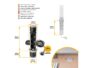 Multiconnettore Vertikal Push 60 Presa a Colonna 3 Schuko +1USB A+ USB Acciaio+Termoplastica   Emuca - immagine 9