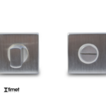 Nottolino WC Q6 Rosetta Quadra d.50x50x11 AISI304 Inox Satinato | Fimet Maniglie