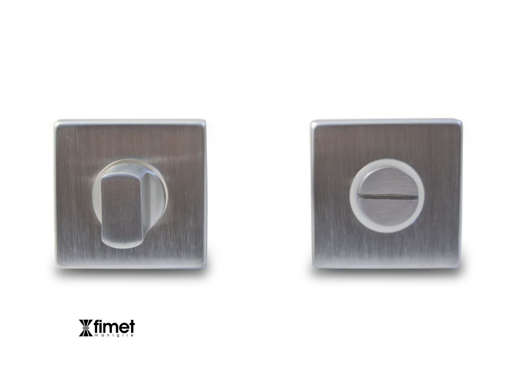 fim211bw31260c.png Nottolino WC Q6 Rosetta Quadra d.50x50x11 AISI304 Inox Satinato | Fimet Maniglie - immagine 1