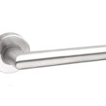 Maniglia Olanda Rosetta Tonda d.52x10h Bocchetta Foro Chiave AISI304 Inox Satinato  Fimet Maniglie