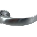 Maniglia Ottantasei Rosetta Tonda d.50x5h Bocchetta Foro Chiave F05-Cromo Satinato   Fimet Maniglie