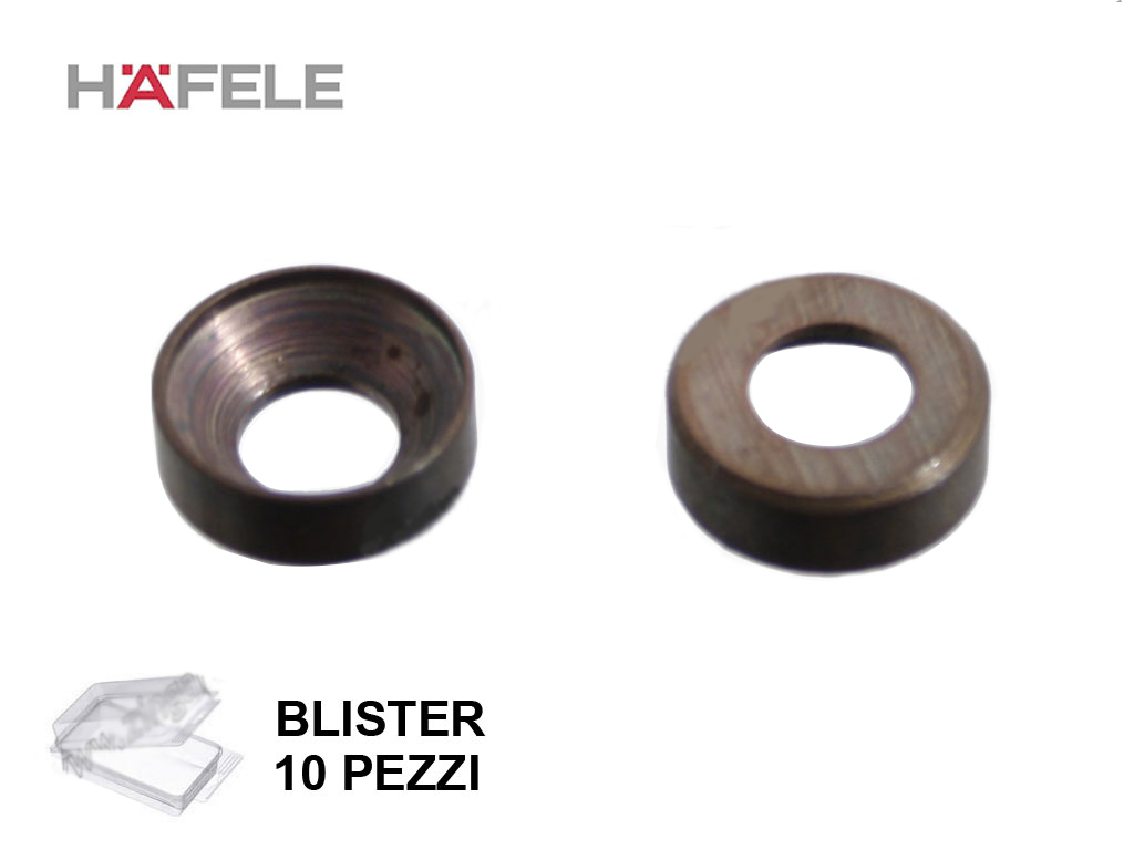 hafbls26473150.png Rosetta per Vite Testa Svasata Brunita in Blister da pz.10 mm.13,0x4,5 | Hafele - immagine 1