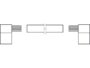 Terminale per Tubo mm.15x15 Maniglietta Mobile Cromato Opaco  Hafele - immagine 4