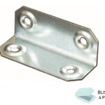 Piastrina Piegata Zincato Larghezza 50 mm.20x20 in Blister da pz.4 | Sipa