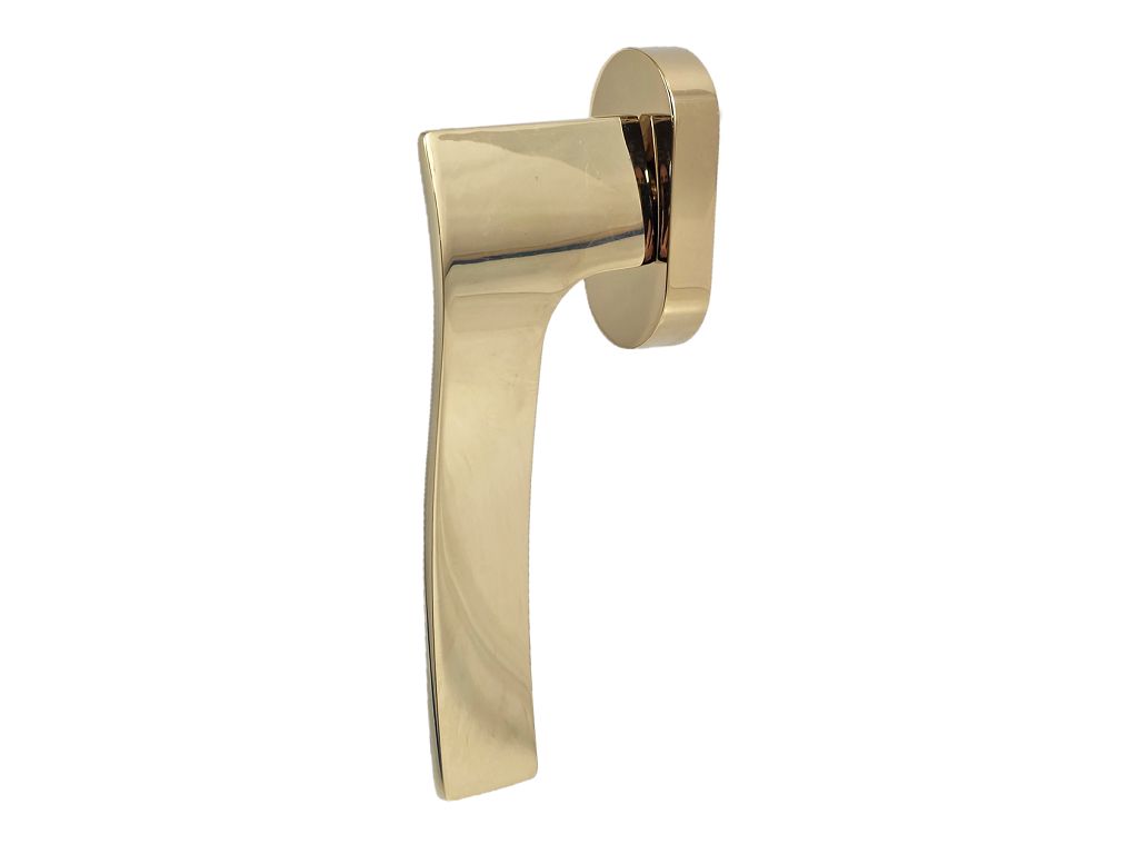 Maniglia per finestra dk Willy movimento 4 scatti metallo 7x35 Oro Satinato |  KTS - immagine 2