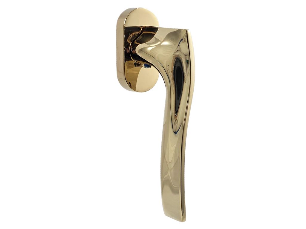 Maniglia per finestra dk Willy movimento 4 scatti metallo 7x35 Oro Satinato |  KTS - immagine 3