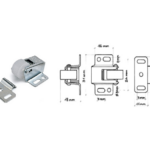 Cricchetto Metallo con Rullo Vipla Zincato M.31x16 | Maco