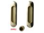 Maniglia Incasso Ovale Porta Scorrevole modello 378C mm.38x143 Senza foro Chiave pz.2 03L-Oro | Mandelli