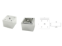 Piedino ABS Quadro Regolabile d.75x75 mm.60h varie finiture | Mital