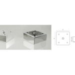 Piedino ABS Quadro Regolabile d.75x75 mm.30h varie altezze | Mital