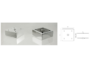 Piedino ABS Quadro Regolabile d.75x75 mm.30h varie altezze | Mital