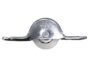 Carrello con Ruota Piana Acciaio-Delrin Su Sfere Portata kg.15 mm.55x14,5 d.18  Omge
