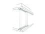 Carrello con Ruota Piana Acciaio-Delrin Su Sfere Portata kg.15 mm.55x14,5 d.18  Omge - immagine 3