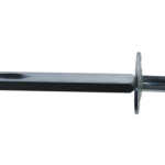 Ferro Quadro Girevole Q8 x 90mm + Blocca Pomolo Con Piastrina Tonda d.35 Zincato  Fimet Maniglie