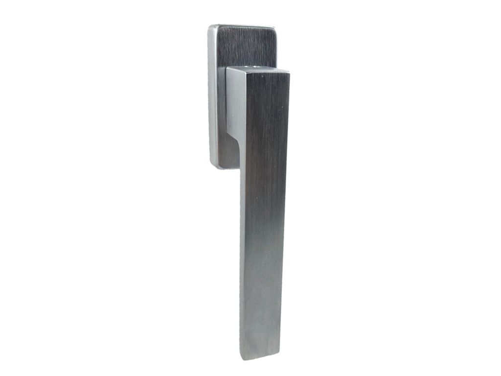 Maniglia per Finestra DK Q-Mini Movimento 4 scatti Metallo Q7x42 Collo Ribassato ZSC-Cromo Satinato  Reguitti - immagine 2