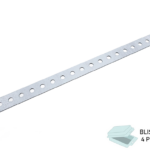 Piastrina Forata Spessore 1,2 Zincato Larghezza 20 mm.100 in Blister da pz.4 | Sipa