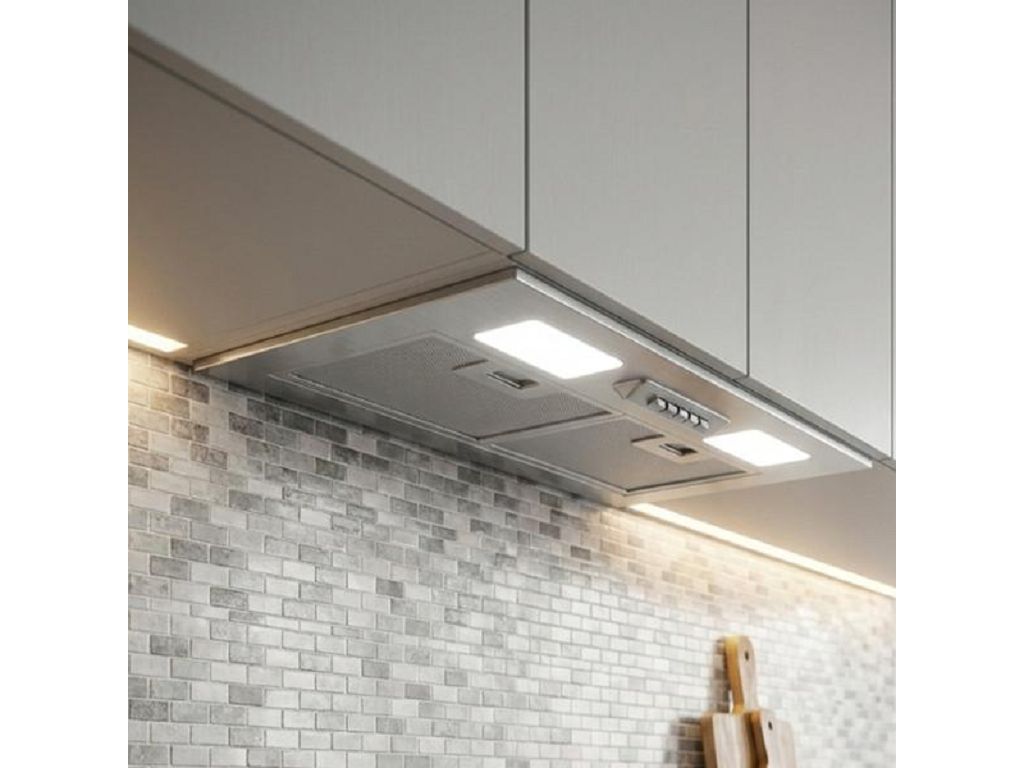 Cappa Incasso Aspirante da Cucina cm.70 Acciaio Inox Fleetle  Tecnowind - immagine 2
