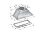 Cappa Incasso Aspirante da Cucina cm.70 Acciaio Inox Fleetle  Tecnowind - immagine 3