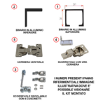 Sistema Di Scorrimento Per 2 Ante A Libro Portata 10kg Per Anta Kit Per Armadi Mod. Zig Zag Wardrobe Binari 3MT - Terno Scorrevoli