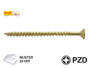 VITE TRUCIOLARE TSP IMPRONTA CROCE PZ2 OTTONATA IN BLISTER mm.5,0 VARIE LUNGHEZZE |  TECFI - immagine 2