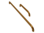 Maniglietta Mobile 3200 Interasse 128 mm.142x9x32h Oro Bronzo | Mital - immagine 2