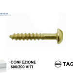 VITE LEGNO TB TAGLIO DIN 96 OTTONATA pz.500/200 mm.2,5 prodotto da MUSTAD