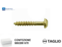 VITE LEGNO TB TAGLIO DIN 96 OTTONATA pz.500/200 mm.2,5 prodotto da MUSTAD