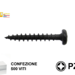Vite Truciolare Tc Impronta Croce Pz2 Nere pz. 500 mm.4,5x40 | Tecfi