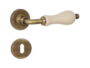 MANIGLIA ALICE ROSETTA TONDA d.45x10h FORO CHIAVE+PORCELLANA VARIE FINITURE - immagine 4