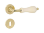 MANIGLIA ALICE ROSETTA TONDA d.45x10h FORO CHIAVE+PORCELLANA VARIE FINITURE - immagine 2
