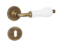 MANIGLIA ALICE ROSETTA TONDA d.45x10h FORO CHIAVE+PORCELLANA VARIE FINITURE - immagine 5