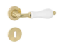 MANIGLIA ALICE ROSETTA TONDA d.45x10h FORO CHIAVE+PORCELLANA VARIE FINITURE - immagine 3