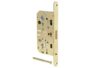 Serratura Infilare Mediana Polaris Foro Yale per Cilindro Europeo Bordo Tondo Frontale 18x195 mm. Entrata mm.50 AOV-Ottonto  AGB