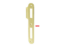 Incontro Serratura Patent Piccola Bordo Tondo Con Aletta Frontale mm.20x138 varie finiture | AGB - immagine 2